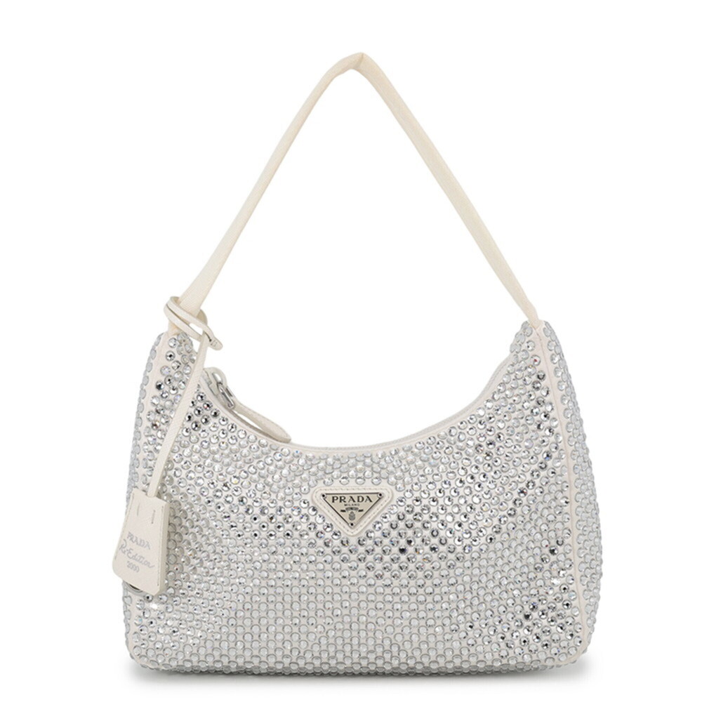Prada Handbag Re Edition 2000 Terry Rhinestone 1NE515 PRADA